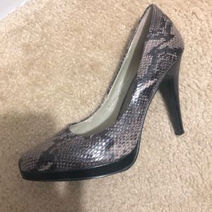 Nine West snakeskin heels